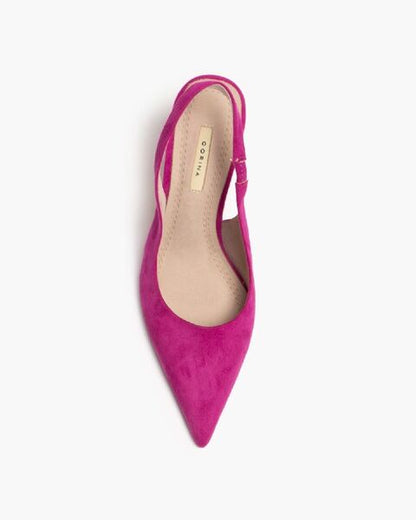 Fuchsia Slingback Heels