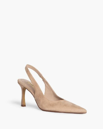 Sling-Back Suede NATURAL