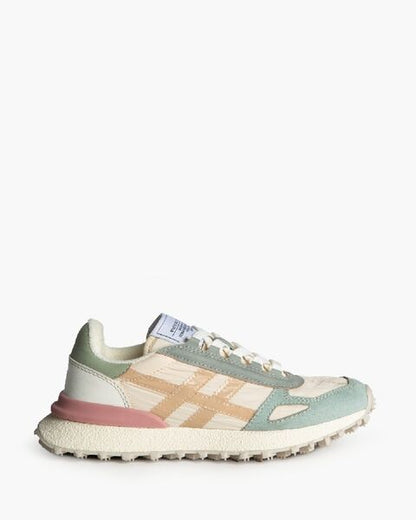 Pastel Colorblock Sneakers with Retro Vibe