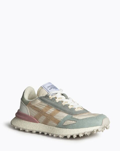 Pastel Colorblock Sneakers with Retro Vibe