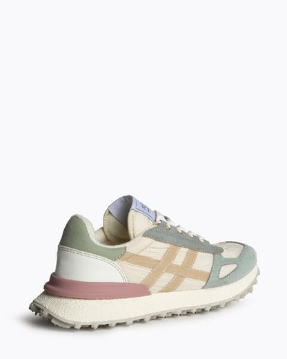 Pastel Colorblock Sneakers with Retro Vibe
