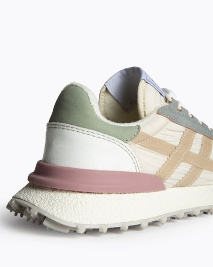 Pastel Colorblock Sneakers with Retro Vibe