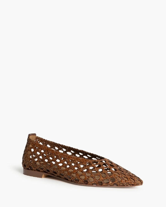 Ballerina Braided.Nappa MARRON