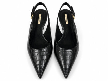 Sling-Back Crocco NEGRO