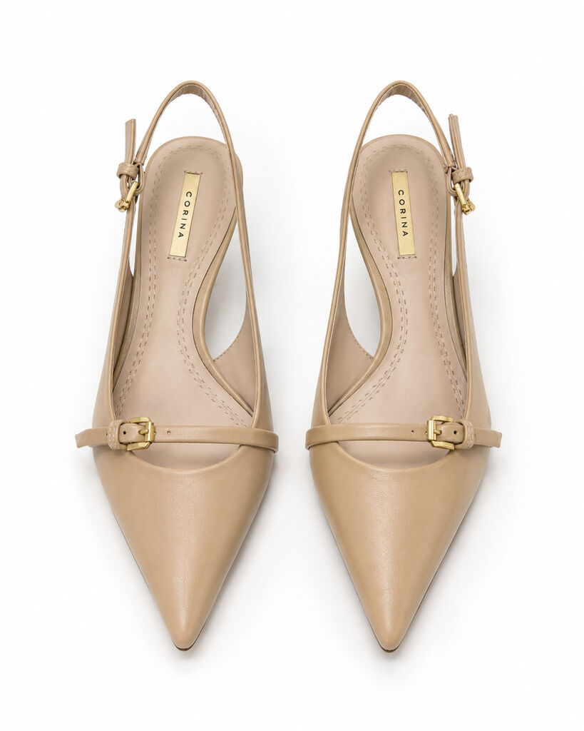 Sling-Back Nappa CAMEL
