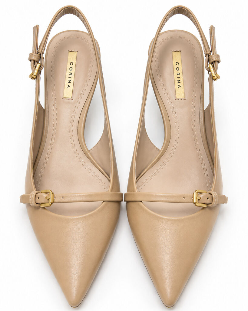 Sling-Back Nappa CAMEL