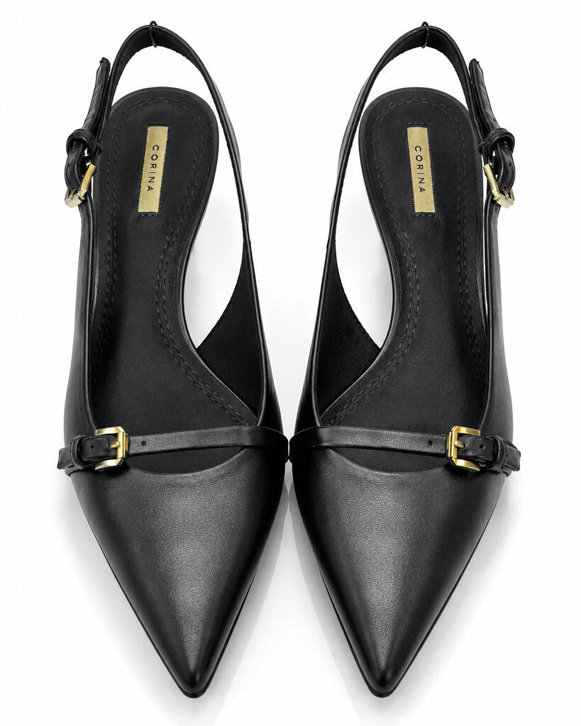 Sling-Back Nappa NEGRO