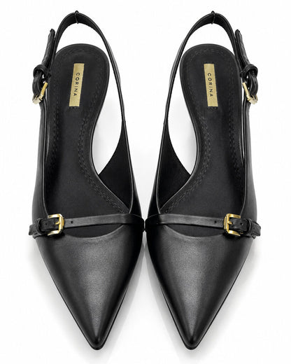 Sling-Back Nappa NEGRO