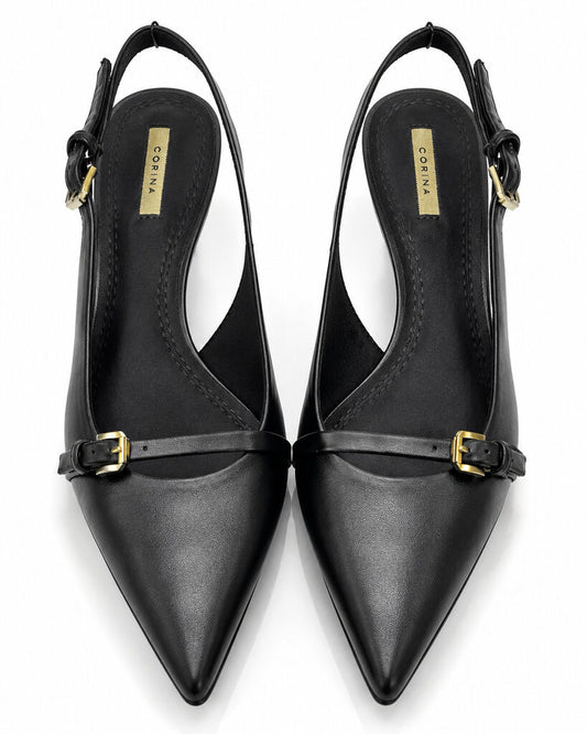 Sling-Back Nappa NEGRO