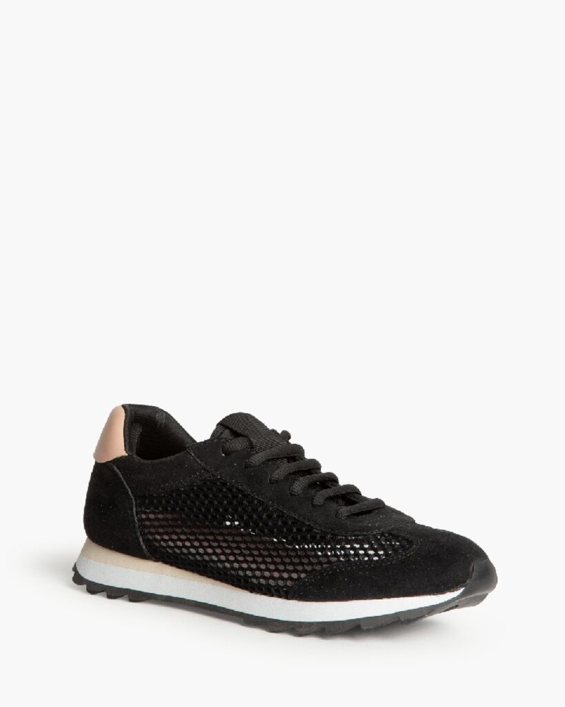 Sneaker Mesh/Sue NEGRO