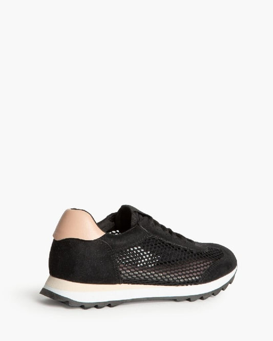 Sneaker Mesh/Sue NEGRO