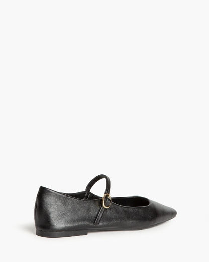Mary Jane Shoe Nappa NEGRO