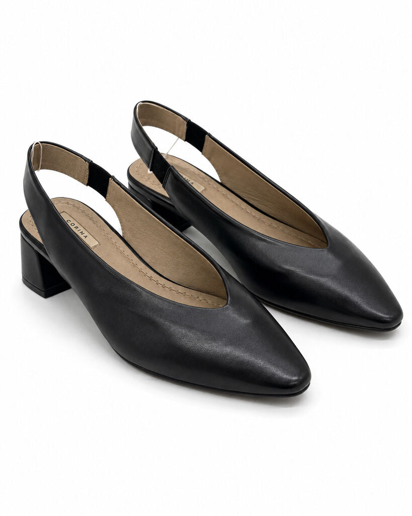 Sling-Back Nappa NEGRO