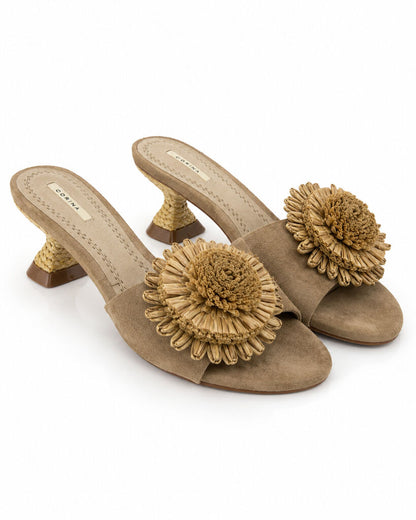 Sandal Suede CAMEL