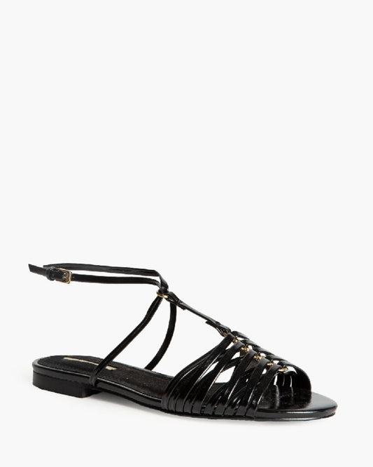Flat Shoe Vernice NEGRO