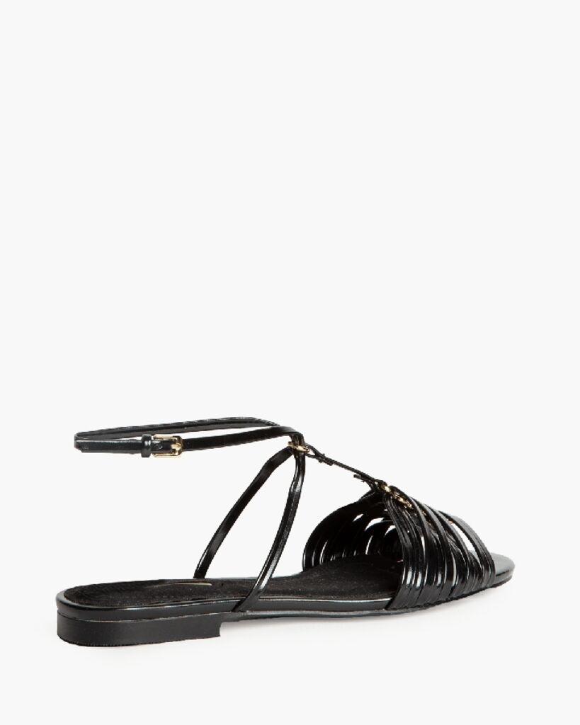 Flat Shoe Vernice NEGRO