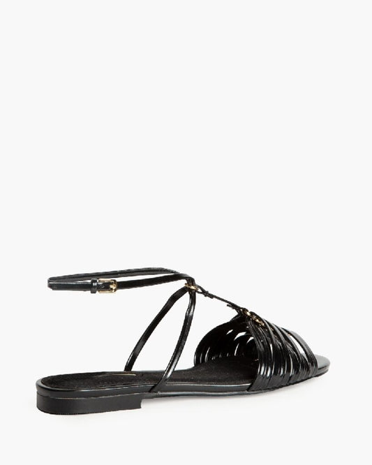 Flat Shoe Vernice NEGRO