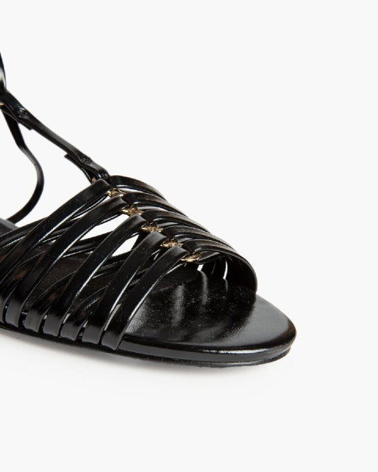 Flat Shoe Vernice NEGRO