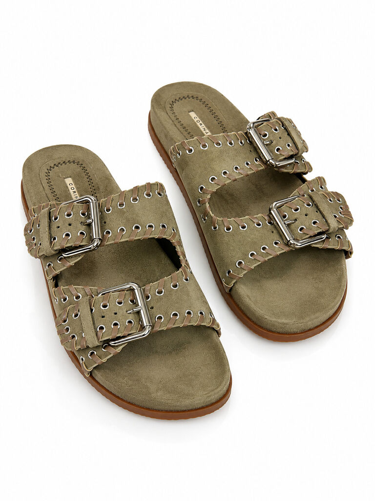 Flat Shoe Suede KAKI