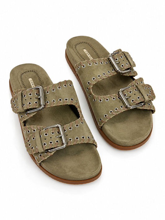Flat Shoe Suede KAKI