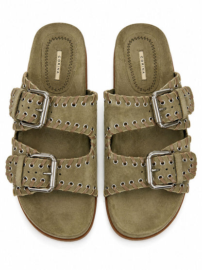 Flat Shoe Suede KAKI
