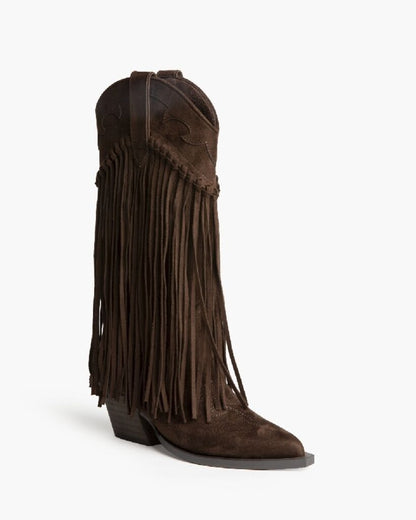 Western Boot Suede CAFE