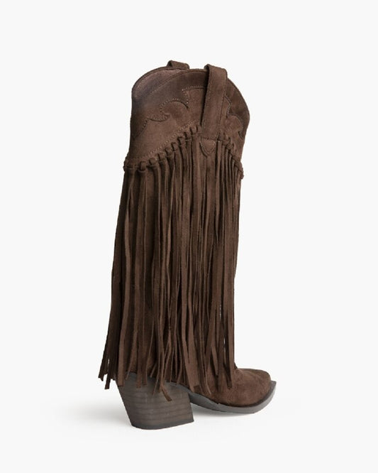 Western Boot Suede CAFE
