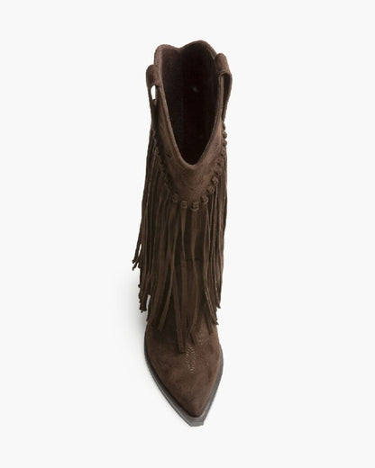 Western Boot Suede CAFE