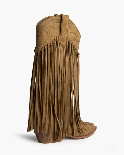 Western Boot Suede CAMEL