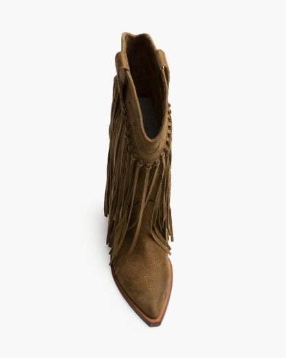 Western Boot Suede CAMEL
