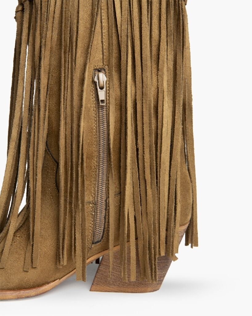 Western Boot Suede CAMEL