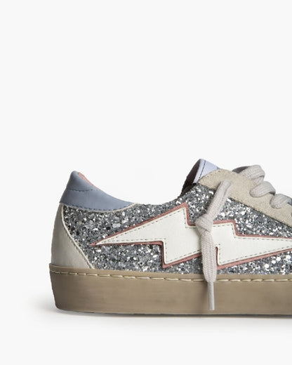 Sneaker Glitter PLATA