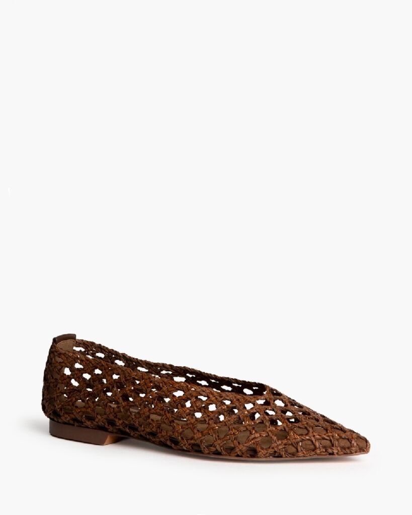 Ballerina Braided.Nappa MARRON