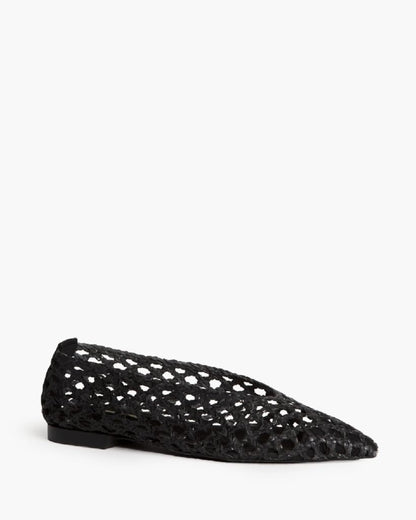 Ballerina Braided.Nappa NEGRO