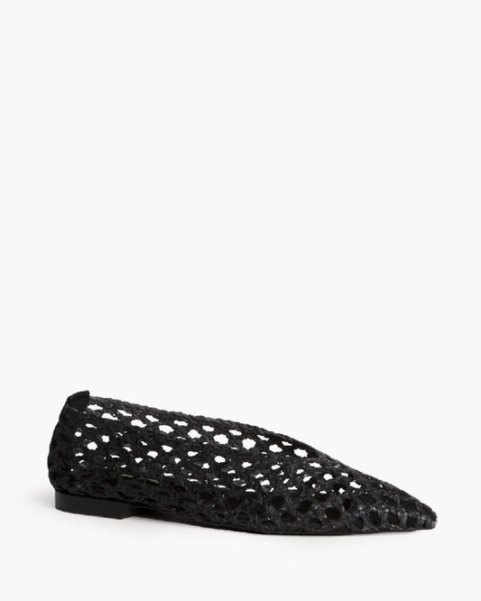 Ballerina Braided.Nappa NEGRO