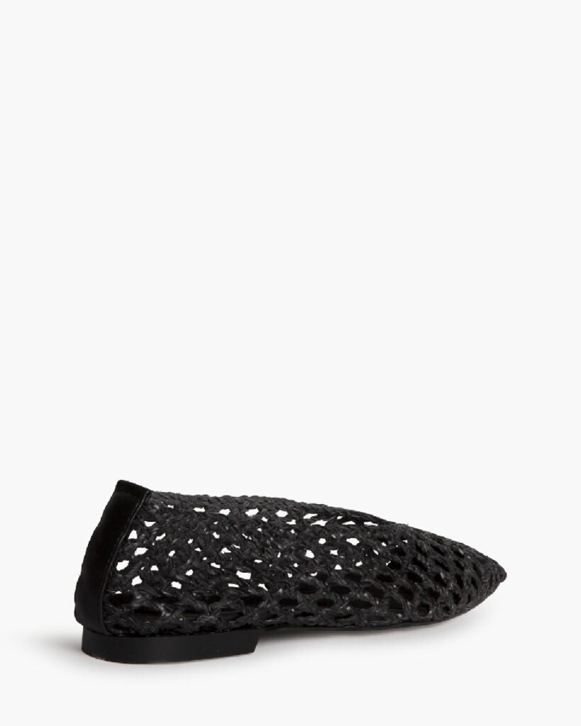 Ballerina Braided.Nappa NEGRO