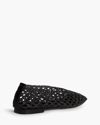 Ballerina Braided.Nappa NEGRO
