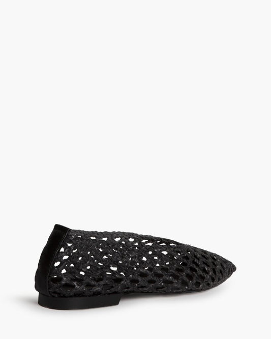 Ballerina Braided.Nappa NEGRO