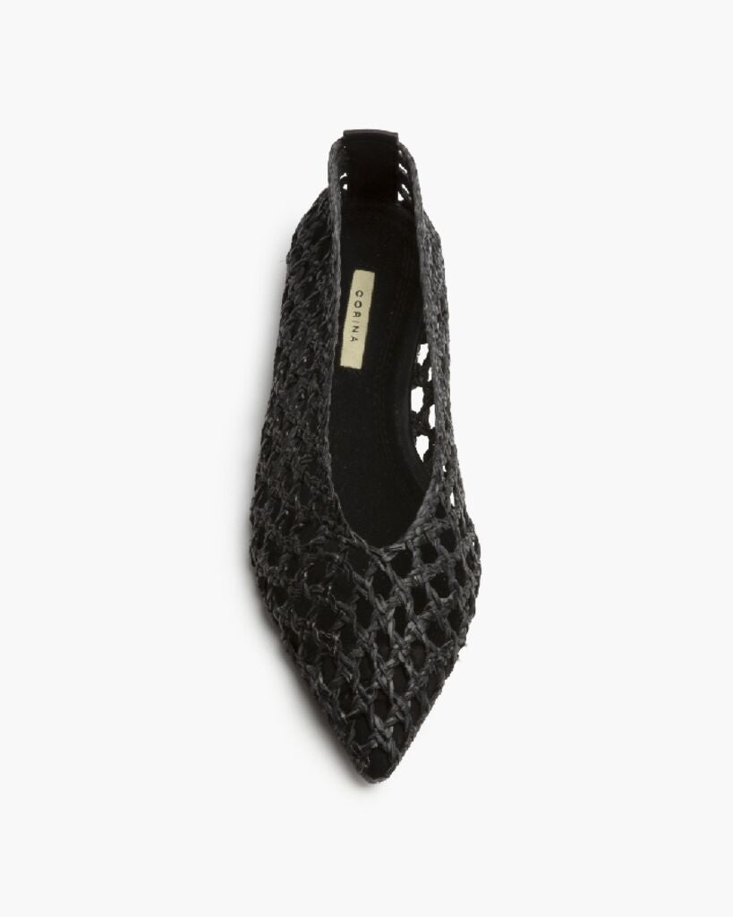 Ballerina Braided.Nappa NEGRO