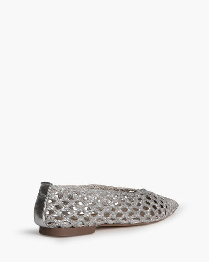 Ballerina Braided Laminato PLATA