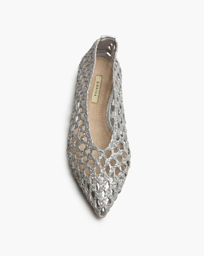 Ballerina Braided Laminato PLATA