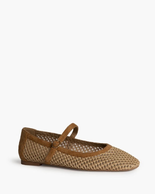 Mary Jane Shoe Cord CAMEL