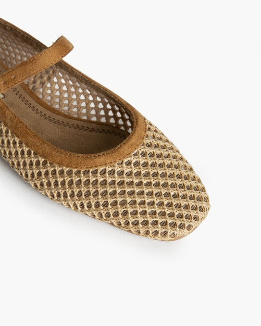 Mary Jane Shoe Cord CAMEL