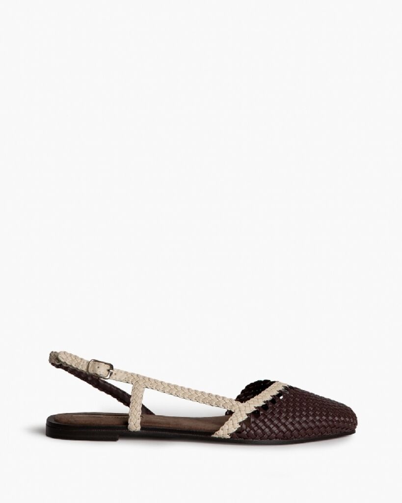Flat Shoe Intreccio CAFE