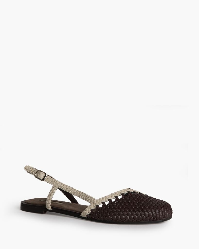 Flat Shoe Intreccio CAFE