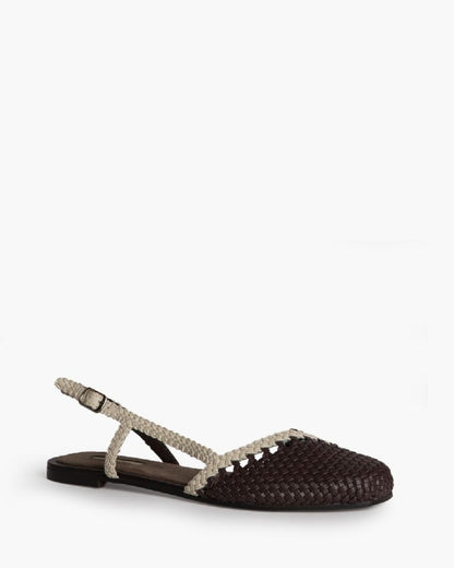 Flat Shoe Intreccio CAFE