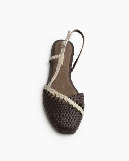 Flat Shoe Intreccio CAFE