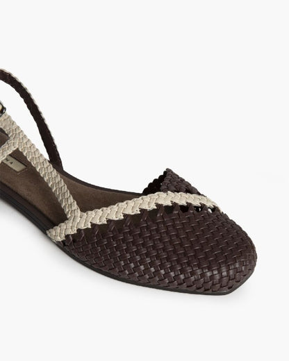 Flat Shoe Intreccio CAFE