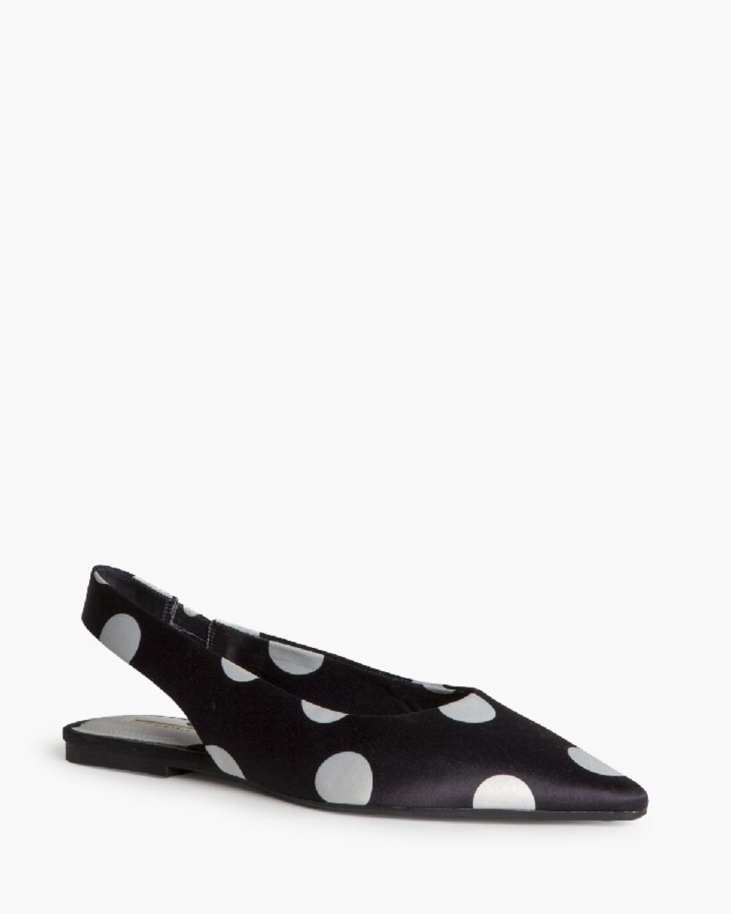 Flat Shoe Satin NEGRO