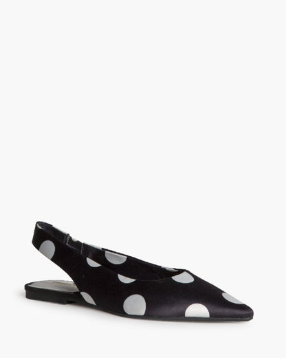 Flat Shoe Satin NEGRO